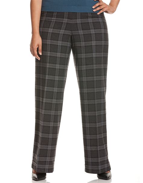 lane bryant wide leg pants|lane bryant plaid pants.